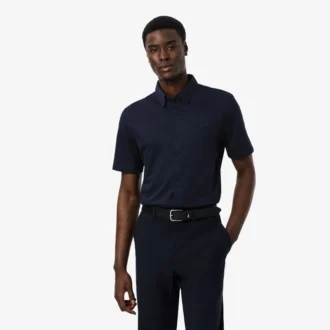 Slim fit overhemd met korte mouwen