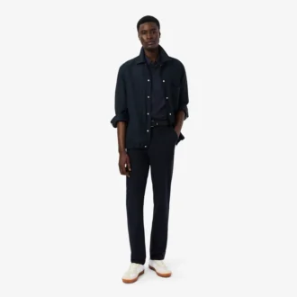 Slim fit overhemd met korte mouwen