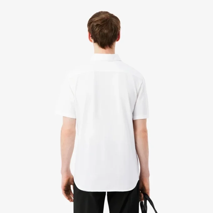 Slim fit overhemd met korte mouwen