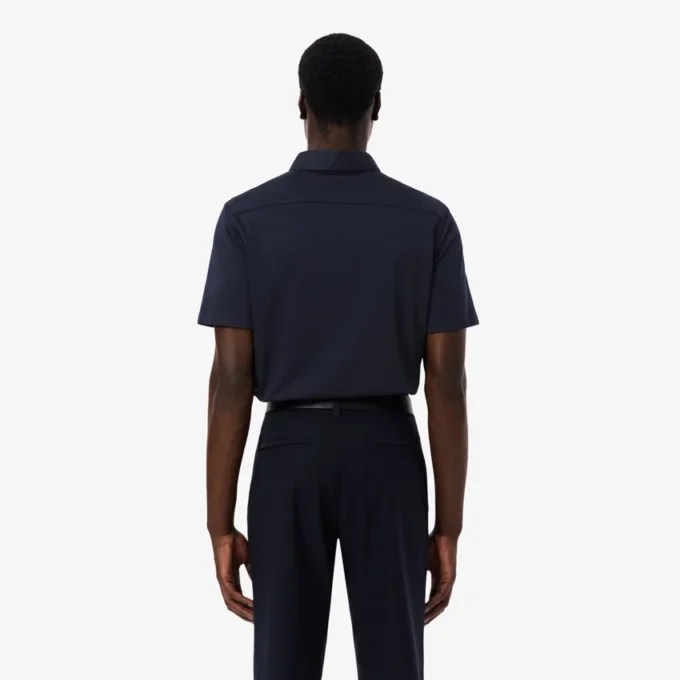Slim fit overhemd met korte mouwen