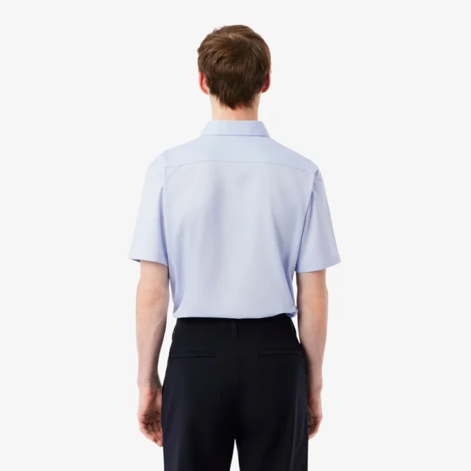Slim fit overhemd met korte mouwen
