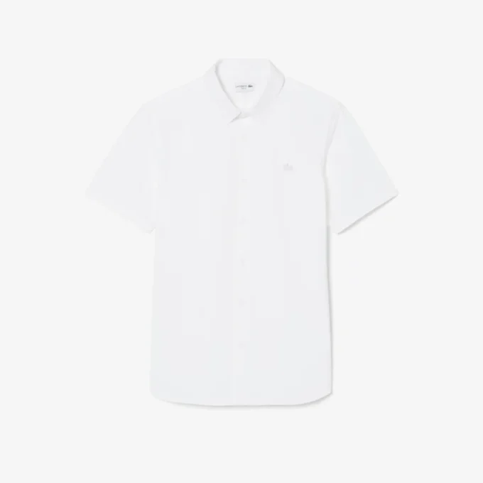 Slim fit overhemd met korte mouwen