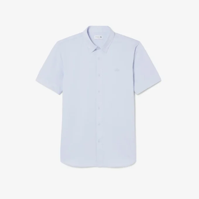 Slim fit overhemd met korte mouwen