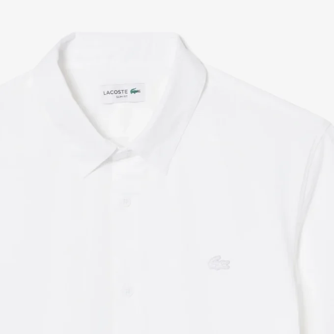 Slim fit overhemd met korte mouwen