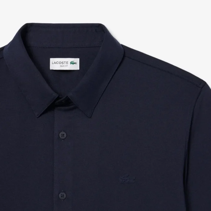 Slim fit overhemd met korte mouwen