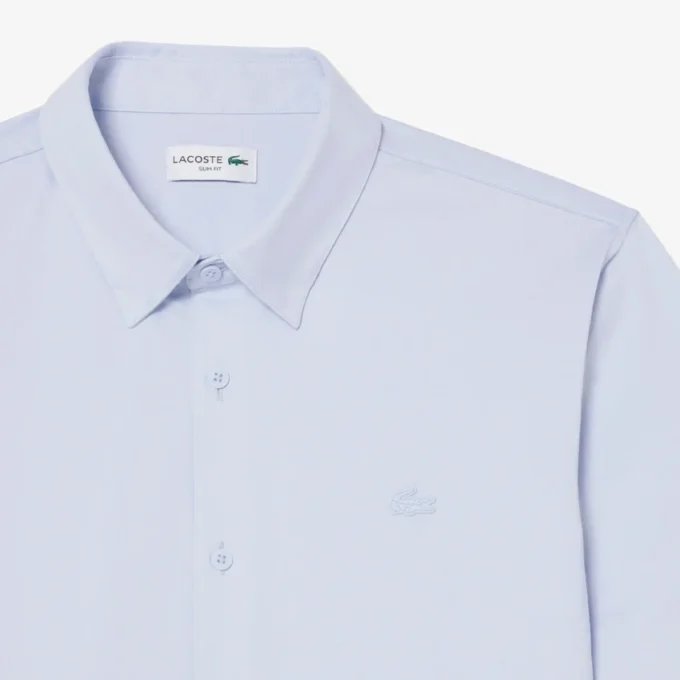 Slim fit overhemd met korte mouwen