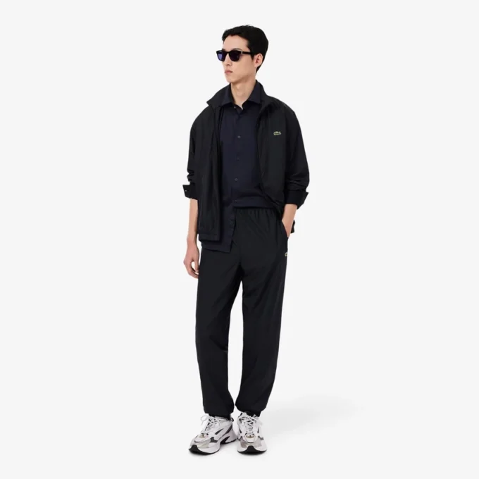 Slim fit overhemd van katoenmix