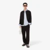 Slim fit overhemd van katoenmix