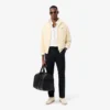 Slim fit overhemd van katoenmix