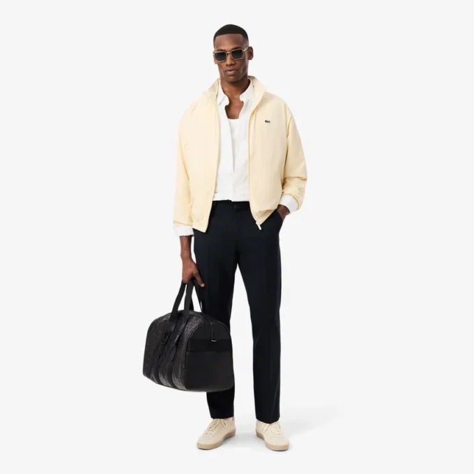 Slim fit overhemd van katoenmix