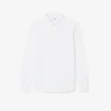 Slim fit overhemd van katoenmix