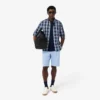 Slim fit overhemd van stretchpopeline met ginghamprint Slim fit overhemd van stretchpopeline met ginghamprint