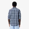 Slim fit overhemd van stretchpopeline met ginghamprint Slim fit overhemd van stretchpopeline met ginghamprint