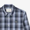 Slim fit overhemd van stretchpopeline met ginghamprint Slim fit overhemd van stretchpopeline met ginghamprint