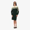 Slim fit piquéjurk voor dames, gemaakt in Frankrijk
