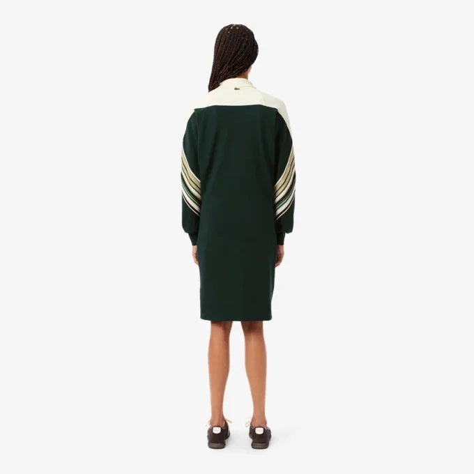 Slim fit piquéjurk voor dames, gemaakt in Frankrijk