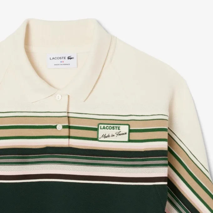 Slim fit piquéjurk voor dames, gemaakt in Frankrijk