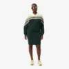 Slim fit piquéjurk voor dames, gemaakt in Frankrijk