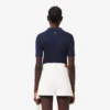Slim fit Pointelle L.12.D-Polo voor dames