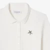 Slim fit Pointelle L.12.D-Polo voor dames