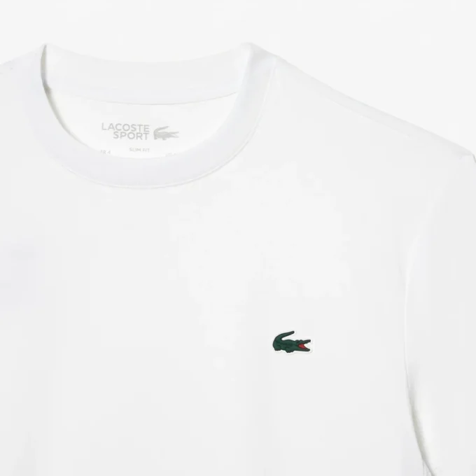 Slim fit sport-T-shirt van stretchjersey voor heren