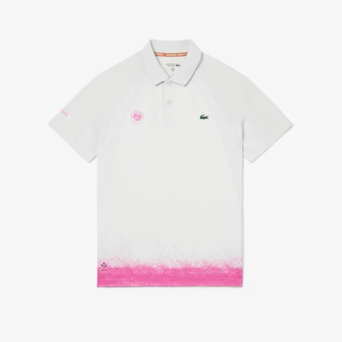 Slim fit sportpolo voor heren uit de Roland Garros-editie