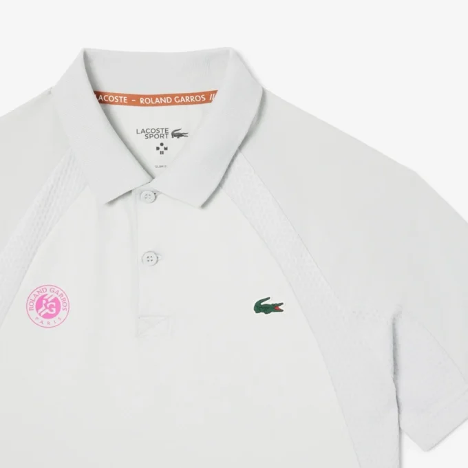 Slim fit sportpolo voor heren uit de Roland Garros-editie