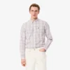 Slim fit stretch geruit herenoverhemd Slim fit stretch geruit herenoverhemd