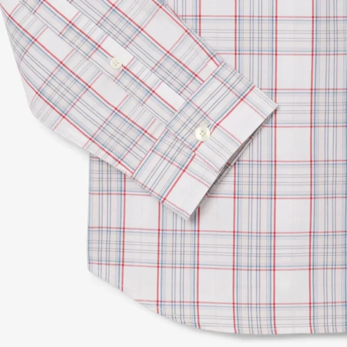 Slim fit stretch geruit herenoverhemd Slim fit stretch geruit herenoverhemd