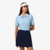 Slim fit stretch golfpolo met UV-bescherming voor dames