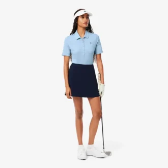 Slim fit stretch golfpolo met UV-bescherming voor dames