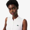 Slim fit stretch golfpolo met UV-bescherming voor dames