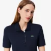 Slim fit stretch golfpolo met UV-bescherming voor dames
