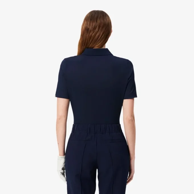 Slim fit stretch golfpolo met UV-bescherming voor dames