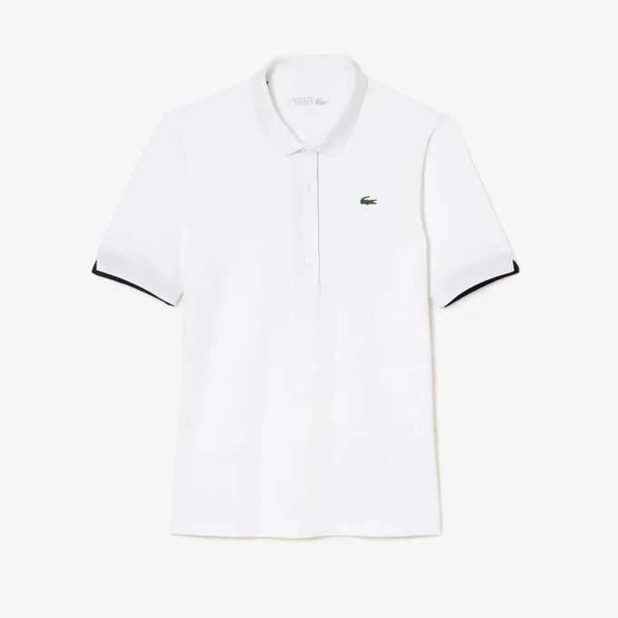 Slim fit stretch golfpolo met UV-bescherming voor dames