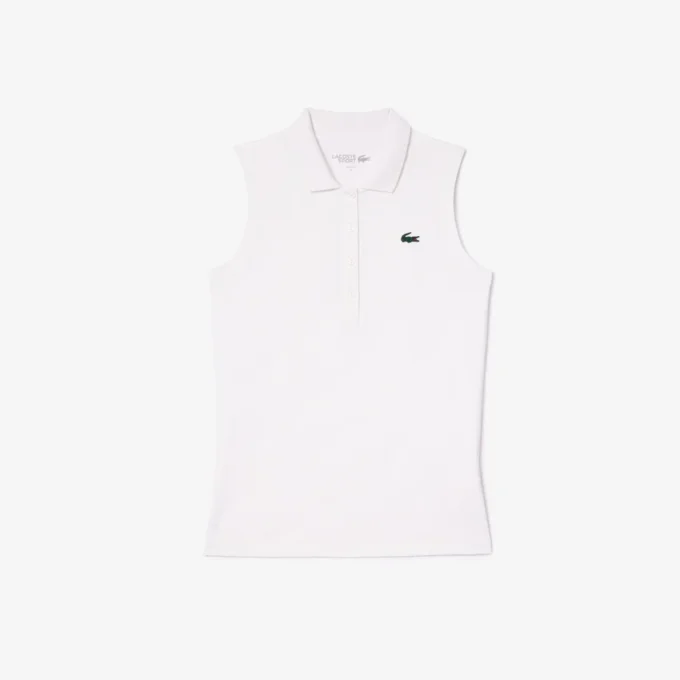 Slim fit stretch golfpolo met UV-bescherming voor dames
