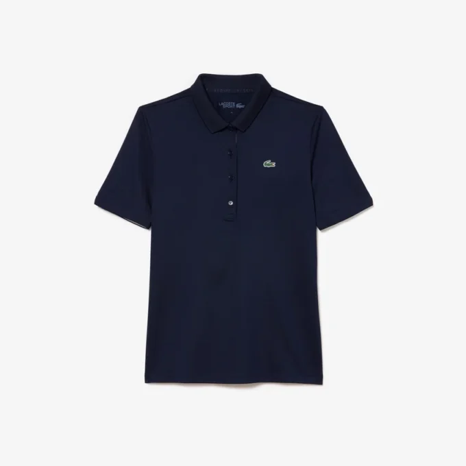 Slim fit stretch golfpolo met UV-bescherming voor dames
