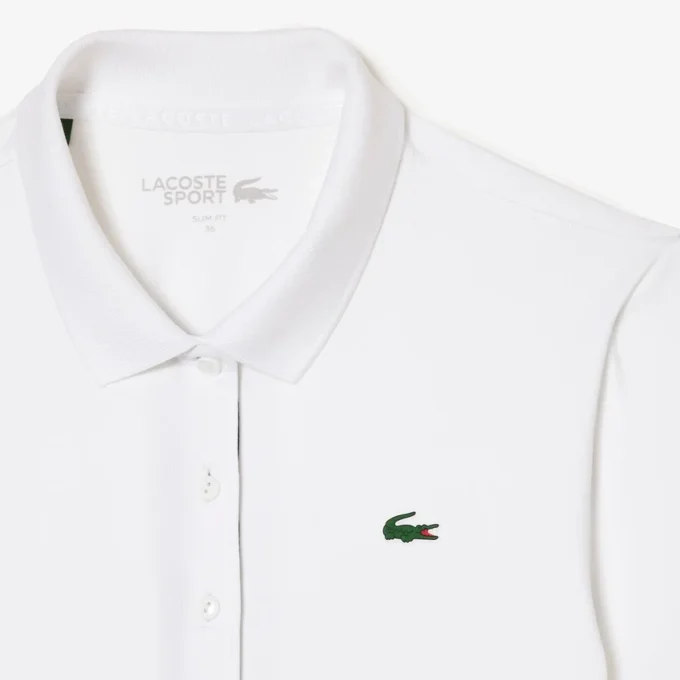 Slim fit stretch golfpolo met UV-bescherming voor dames
