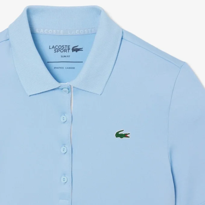 Slim fit stretch golfpolo met UV-bescherming voor dames