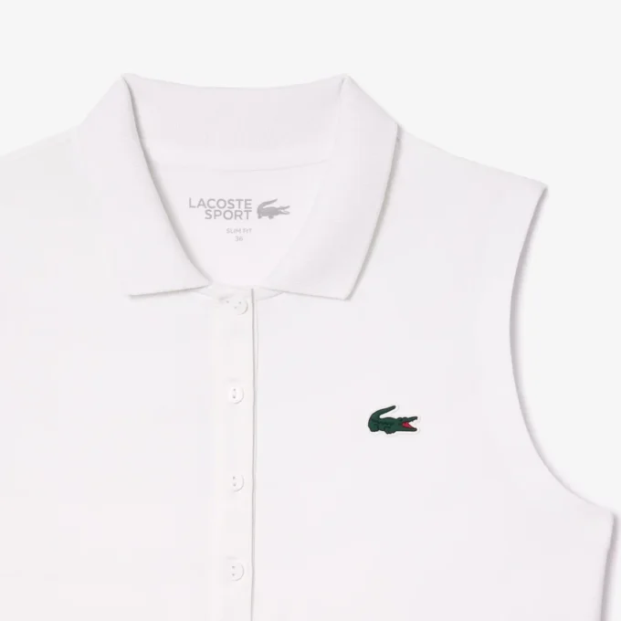 Slim fit stretch golfpolo met UV-bescherming voor dames