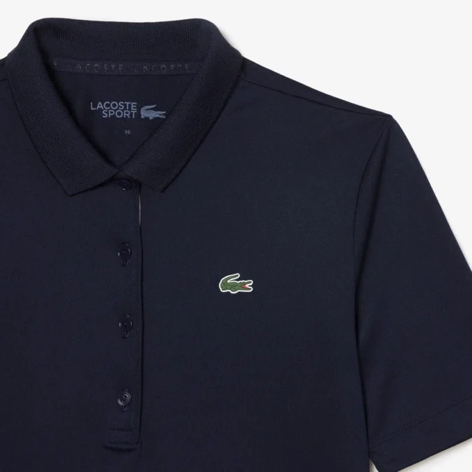 Slim fit stretch golfpolo met UV-bescherming voor dames
