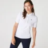Slim fit stretch golfpolo met UV-bescherming voor dames