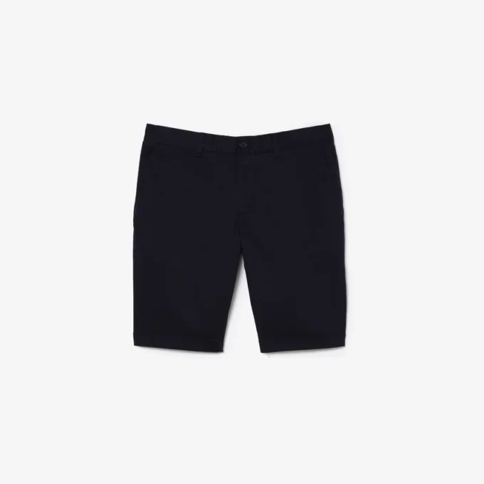 Slim fit stretch katoenen shorts voor heren