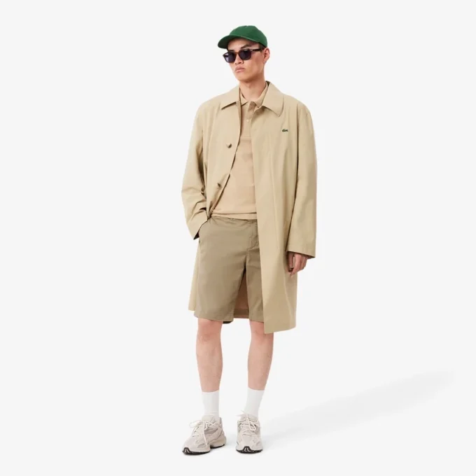 Slim fit stretch katoenen shorts voor heren