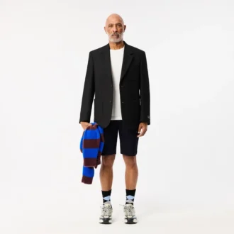 Slim fit stretch katoenen shorts voor heren
