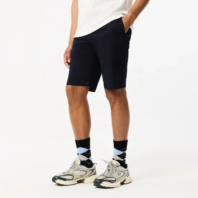 Slim fit stretch katoenen shorts voor heren