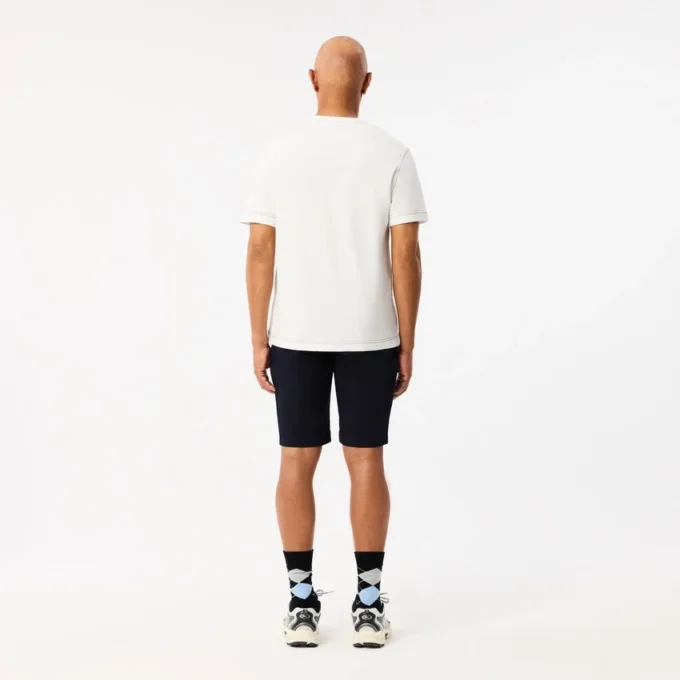 Slim fit stretch katoenen shorts voor heren