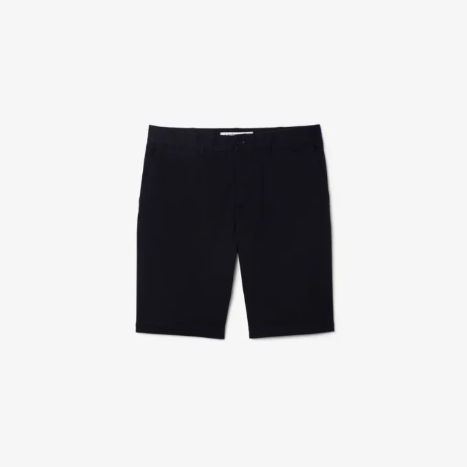 Slim fit stretch katoenen shorts voor heren