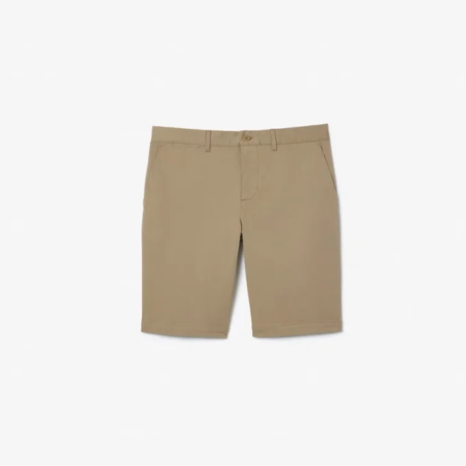 Slim fit stretch katoenen shorts voor heren