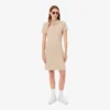 Slim fit stretch mini piqué Polo jurk voor dames
